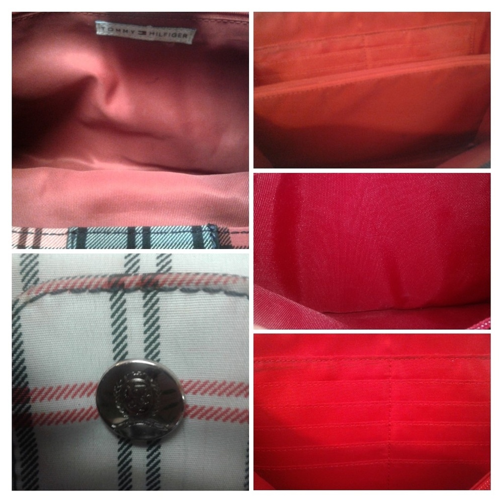 👜 Tommy Hilfiger Vintage Plaid Satchel w/internal Wallet 👜 - Picture 7 of 9